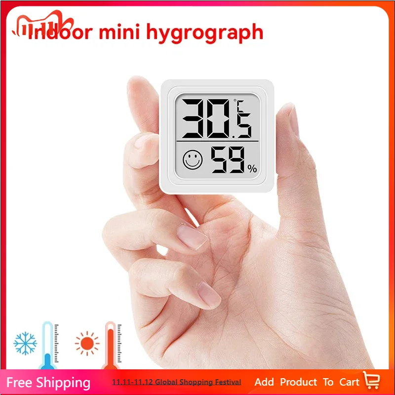 Weather Station Indoor - 2025 Nuovo Mini LCD Termometro digitale