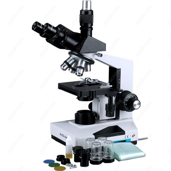 Microscope Compound 40X - Microscopio Composto Biologico Trinoculare Simul-Focale Serie