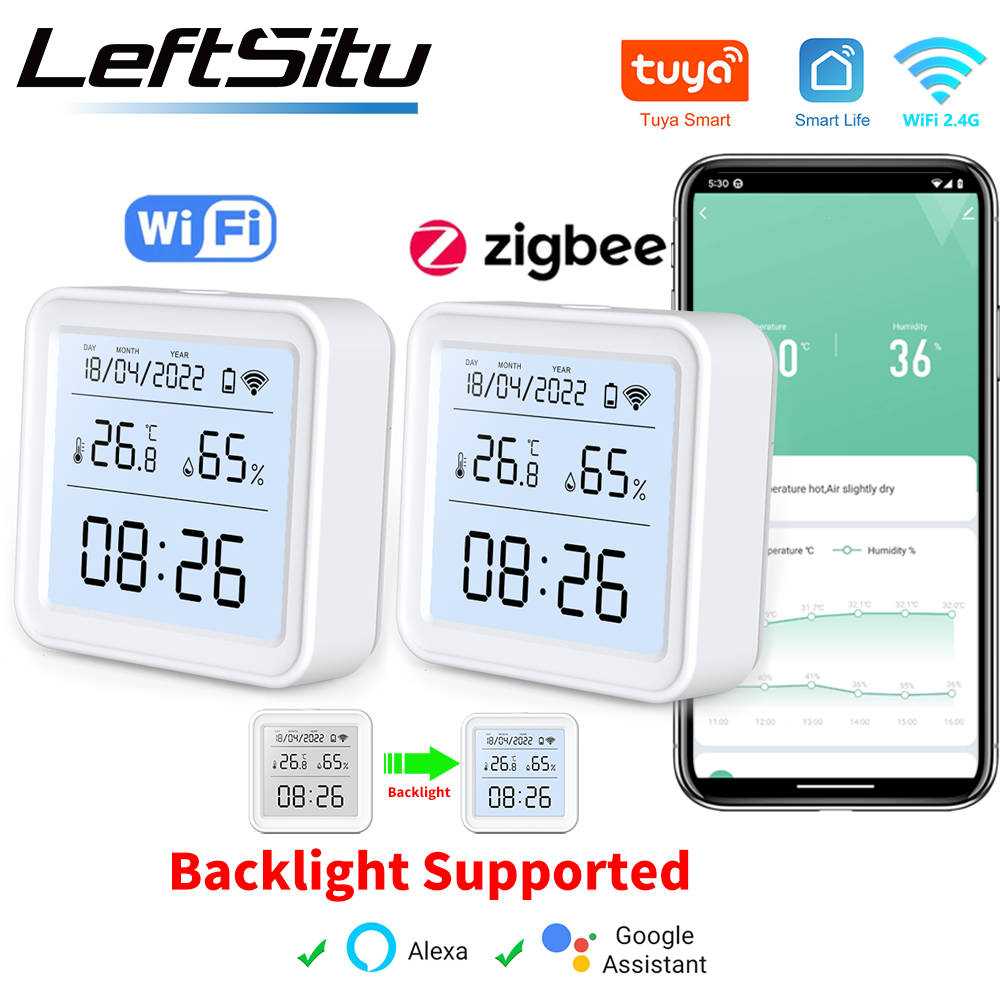 Tuya Zigbee WiFi Sensore di um - Weather Station Indoor recensione e prezzo
