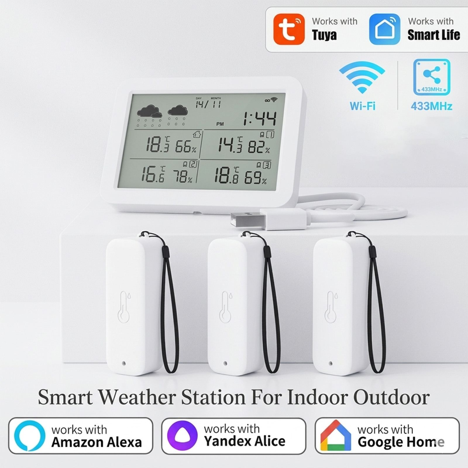 Stazione Meteo Tuya WiFi+RF433 - Weather Station Indoor recensione e prezzo